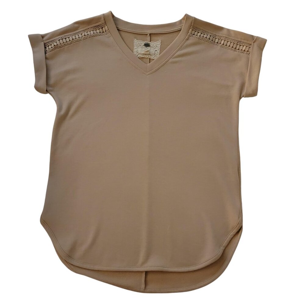 Cupio Women's V-Neck Short Sleeve Ultra Soft Top